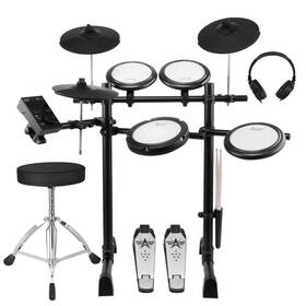 Nd-08 Cuie Bluetooth Electric Drum Set Quiet Mesh Pad Electronic With 300 Sounds