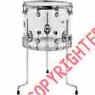 Ddac1214ttcl Dw Design Series Acrylic Floor Tom With Chrome Hardware 14 X 12 In Clear 647139271583