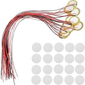 Jk-us-297-2 Dkardu 27mm Piezo Discs Pickup With Leads Mic Drum Trigger Acoustic