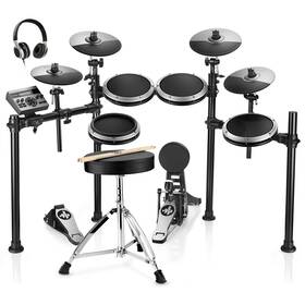 Ded-200x Donner 451215 Electric Drum Set With Throne Headphones Dual Zone Snare