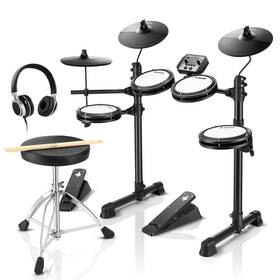 B09zxr98lj Donner Ded-80 Electronic Drum Set With 4 Quiet Mesh Pads 180 Sounds 2 Pedals