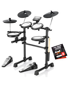 Ded-90 Donner Electric Drum Set With 272 Sounds Quiet Electronic Beginner Kit