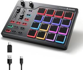Dpd-16 Donner Midi Pad Beat Maker Machine Professional Drum With 16 Pads
