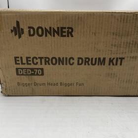 Ded-70 Donner Ec6211 Electric Drum Set With 4 Quiet Mesh Pads 2 Switch Pedal