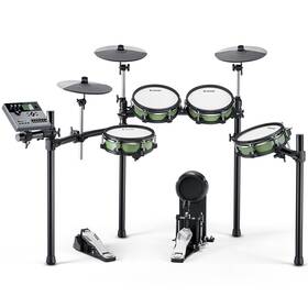Ded-500 Donner Ec6711 Electric Drum Set 948 Sound 72 Kit 10ftft Dual Zone Snare Mesh