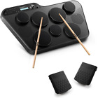 Ded-60t Donner Electronic Drum Set Portable 7 Pad Digital Built-in 150 Sounds 50 Songs