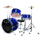 Gp50bl Drumset Jr Midnite 3 Met Set Gp Pc Percussion Blu Drum Delux