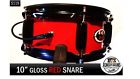 Rds10dz Dual Electronic Zone Snare10 Gloss Black Red Remedydrums