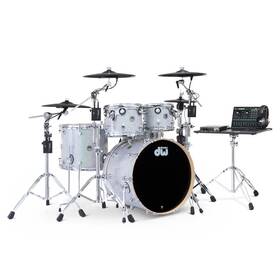Dektfp05tbdncprc Dw Dwe 5pc Complete Electronic/acoustic Drum Set With Roland Cymbals Diamond Nebula