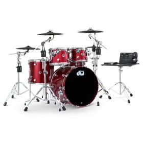Dektlc05tbbcmcprc Dw Dwe 5pc Complete Electronic/acoustic Drum Set With Roland Cymbals Black Cherry