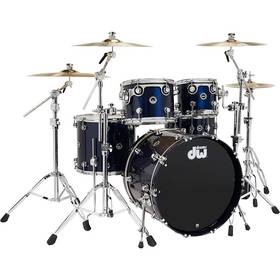 Dektlc05tbmbmcp Dw Dwe Wireless A/e Convertible 5-piece Drum Set Bundle With 22 Inch Bass Mnb Metallic