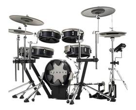 Efnote 810048960378 3x Acoustic Designed Electronic Drum Set - Black Oak Wrap