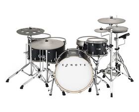 Efnote 810048960835 7x Acoustic Designed Electronic Drum Set - Black Oak Wrap