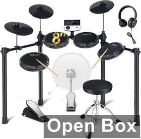 Fed200 Fesley - Electric Drum Set 5 Drums/3 Cymbals With 4 Quiet Mesh Pads