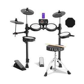 Fed150s Fesley X Electric Drum Set Electronic Kit For Beginner With Bluetooth Me