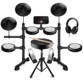 Fgfdkhge 763300400207 Electronic Drum Set For Beginner With Type-c Charging Sup
