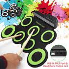 Flr2913356 Roll Up Drum Pads Electronic Kit Set With Foot Pedal