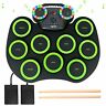 G6009 Electronic Drum Kit Pads Practice Set With Colorful Lights For