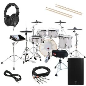 Gd809.925 Gewa G9 Pro 5 Se Electronic Drum Set Silver Sparkle Complete Bundle