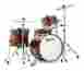 Gsb99-57raw Genista Premier Drums 4 Piece Shell Pack Rainbow Wood With 6000 Hardware