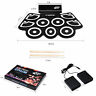 Gym02674 Unbrand Electronic Roll Up Drum Set Silicone Rechargeable Bluetooth Pedals