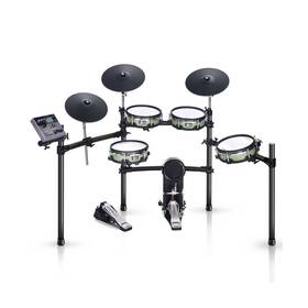 Ace-510 Hampback Electric Drum Set With 10ftft Pads 12ftft Full Silicone Cymbals Wit