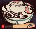 Hand Made By The Artist Drum Kwagiulth Whale Victor Newman