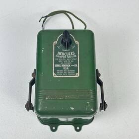 537.8871 Hercules Vintage Damper Control 110 Volts 60 Cycle Green Sears Roebuck Untested
