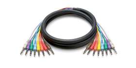 Cpp-802 Hosa Cable 1/4 Inch To 8-channel Snake - 6.6 Foot
