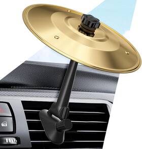 G-001 Husslean Car Cymbal Air Vent Mini Drum For Decoration Funny Gold