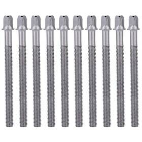 Hyclam 599521028554 10pcs Drum Screws - Snare And Bass Lugs Tension Rods