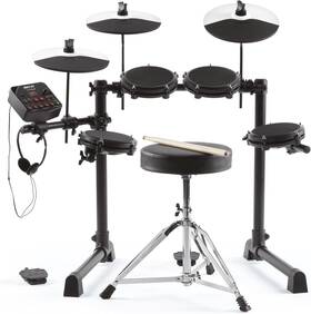 Inmusic Brands Inc. 726084931763 Drums Debut Kit Kids Drum Set With 4 Quiet Mesh Electric Pads 120 Sound
