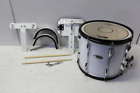 J14940 Spl Marching Snare Drum With Carrier White