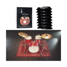 Jk Drumplates 505519918446 16-pack Drum Hooves Stabilize Your Drumset Non-slip Accessories Co
