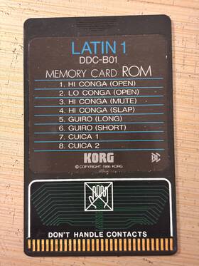 Ddc-b01 Korg Latin 1 Rom For Ddd-1 Ddd-5