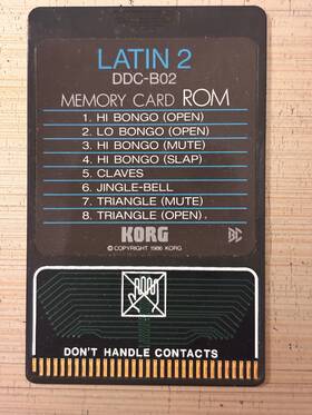Ddc-b02 Korg Latin 2 Rom For Ddd-1 Ddd-5