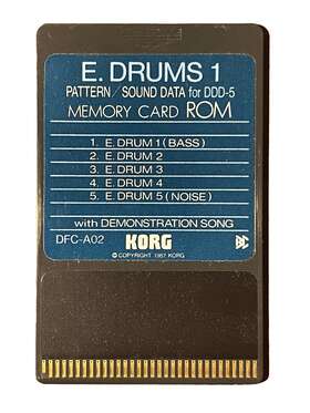 Dfc-a02 Korg E-drums 1 For Ddd-5 Ddd-1 Rom Card