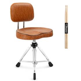 Ktads624 Ktaxon Drum Throne With Backrest Butt Shape Seat Height Adjustable Stool Heavy