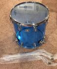 L9123xx55wc Ludwig Vistalite Acrylic Floor Tom Blue Chrome New