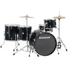 Lc17611 Ludwig Accent Power- 5-pc Wrap Kit Drum Complete Black Sparkle