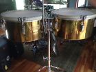 Leedy Ludwig Humberto Morales Model Brass Timbales Jcr Stand Anvel
