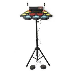 9-pads Likegreen 717687761406 Electronic Drum Set For Kids With Stand Speakers Light-up Sticks Headphones
