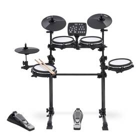 Lyxjam 843812142946 7-piece Electronic Drum Kit Professional Set With Real Mesh Fabric 209