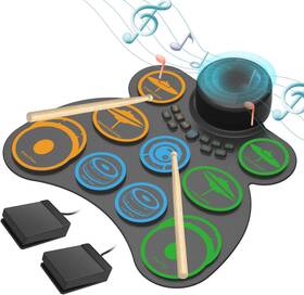 M200 Marvtown 705353744693 9 2 Pads Electronic Drum Sets Electric Practice Pad With Headphone
