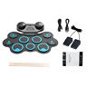 Md668 Konix Electronic Roll Up Drum Set Silicone Rechargeable Foot Pedals