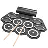 Md862b Konix Electronic Drum Set Roll Up Practice Pad Midi Foot