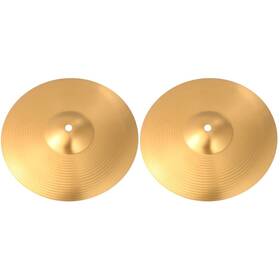 Milisten L50d542u7j20ixru Crash Cymbal Hi Hat Cymbals 2pcs 10 Inch Bass Drum For Medium Golden