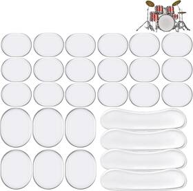 Miwayer 313111224273 30 Pcs Drum Dampeners Gel Pads Multicolored Soft Quality Silicone
