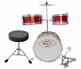 Mkmu-3km-rd Set Complete Cymbal Kids Medium Mkmu-3kmsticksstool Red Drum