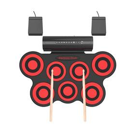 759r Momkhx 7 Pads Electronic Drum Set 2022 Roll Up Electric Pract
